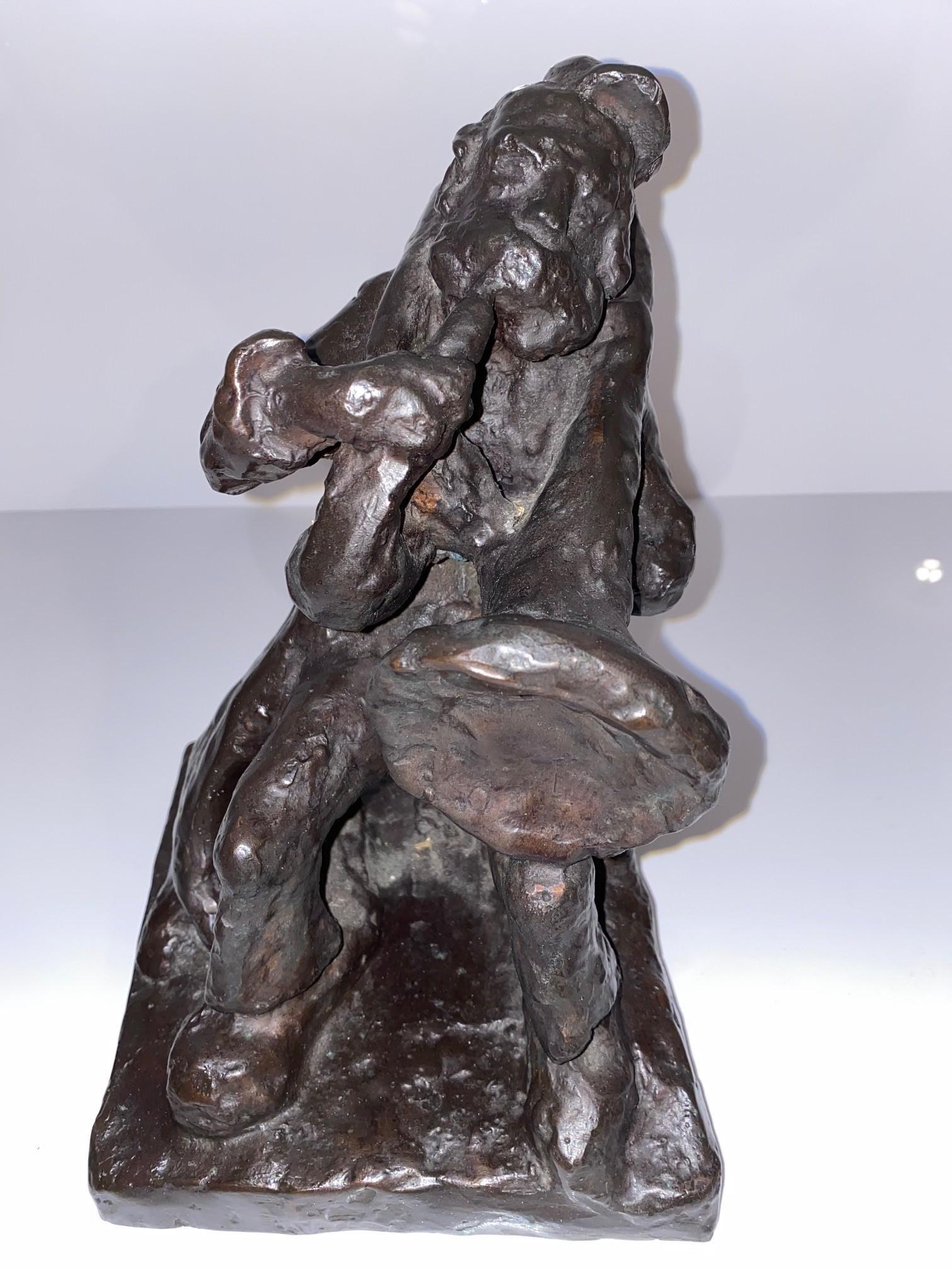 French Bronze Sculpture Mane Katz sousaphone player (1 of 4)