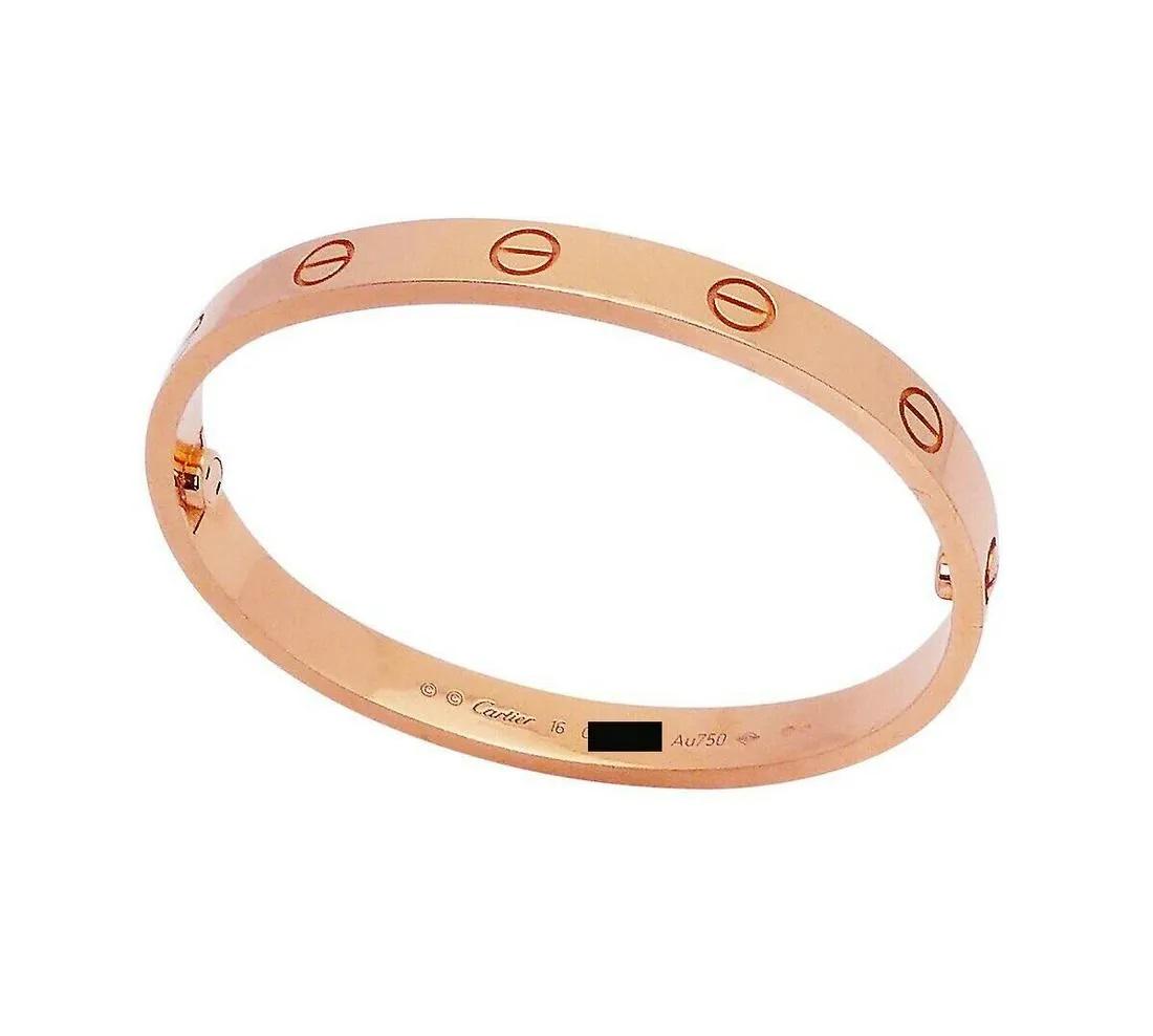 Cartier 18k Rose Gold Love Bracelet Size 16 (1 of 5)