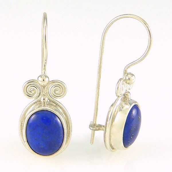 SS OV LAPIS SCROLL WIRE ERNGS