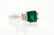 A lot of 8 Emerald and Diamond rings a 2 loose Emerals - 11