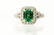 A lot of 8 Emerald and Diamond rings a 2 loose Emerals - 12