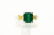 A lot of 8 Emerald and Diamond rings a 2 loose Emerals - 14
