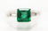 A lot of 8 Emerald and Diamond rings a 2 loose Emerals - 2