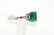 A lot of 8 Emerald and Diamond rings a 2 loose Emerals - 3