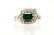 A lot of 8 Emerald and Diamond rings a 2 loose Emerals - 7