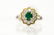 A lot of 8 Emerald and Diamond rings a 2 loose Emerals - 9