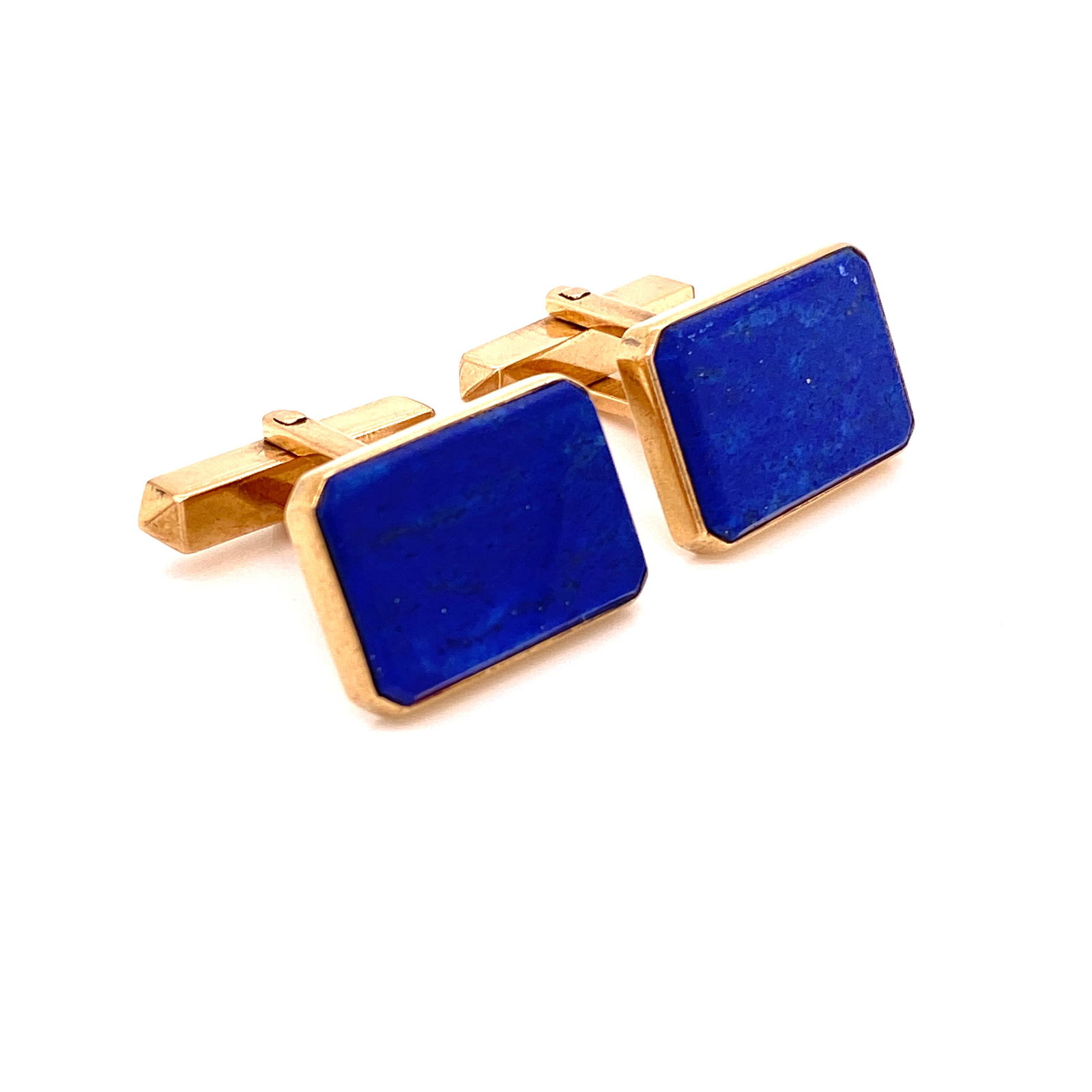 14k Gold  & Laipslazuli Cufflinks (1 of 4)