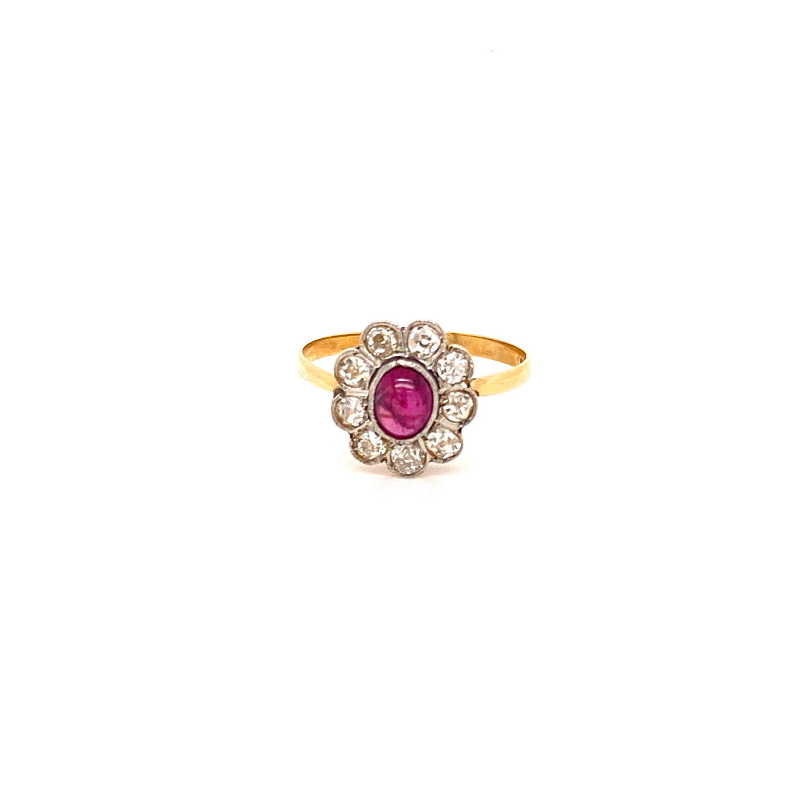 18k gold, Diamonds &  Ruby Ring (1 of 3)