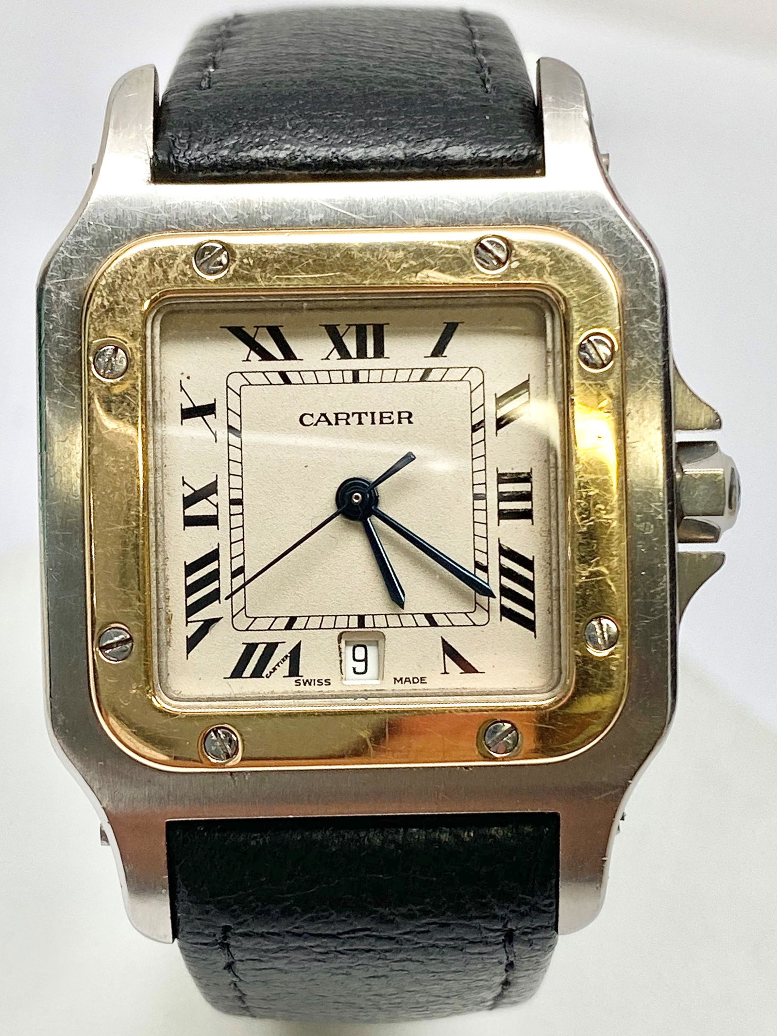 CARTIER Stainless Steel 18k Gold Santos De Cartier (1 of 3)