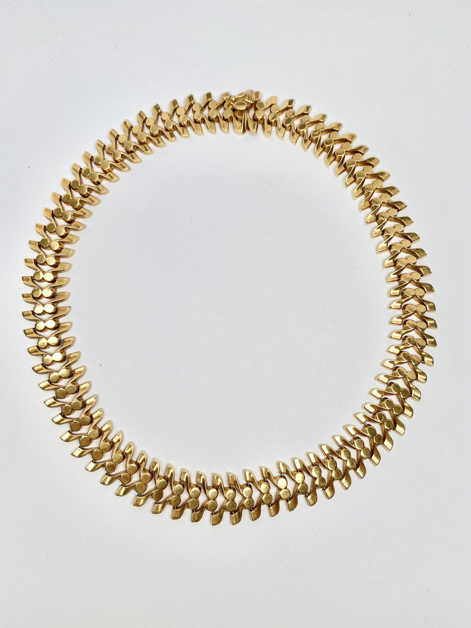 18k Gold Retro Necklace (1 of 3)