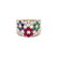 18k Gold, Colored Gems & Diamonds Ring