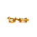 18 k yellow Gold French hallmark Cufflinks. - 4