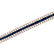 14k Gold, Diamonds & Sapphires Tennis Bracelet - 2