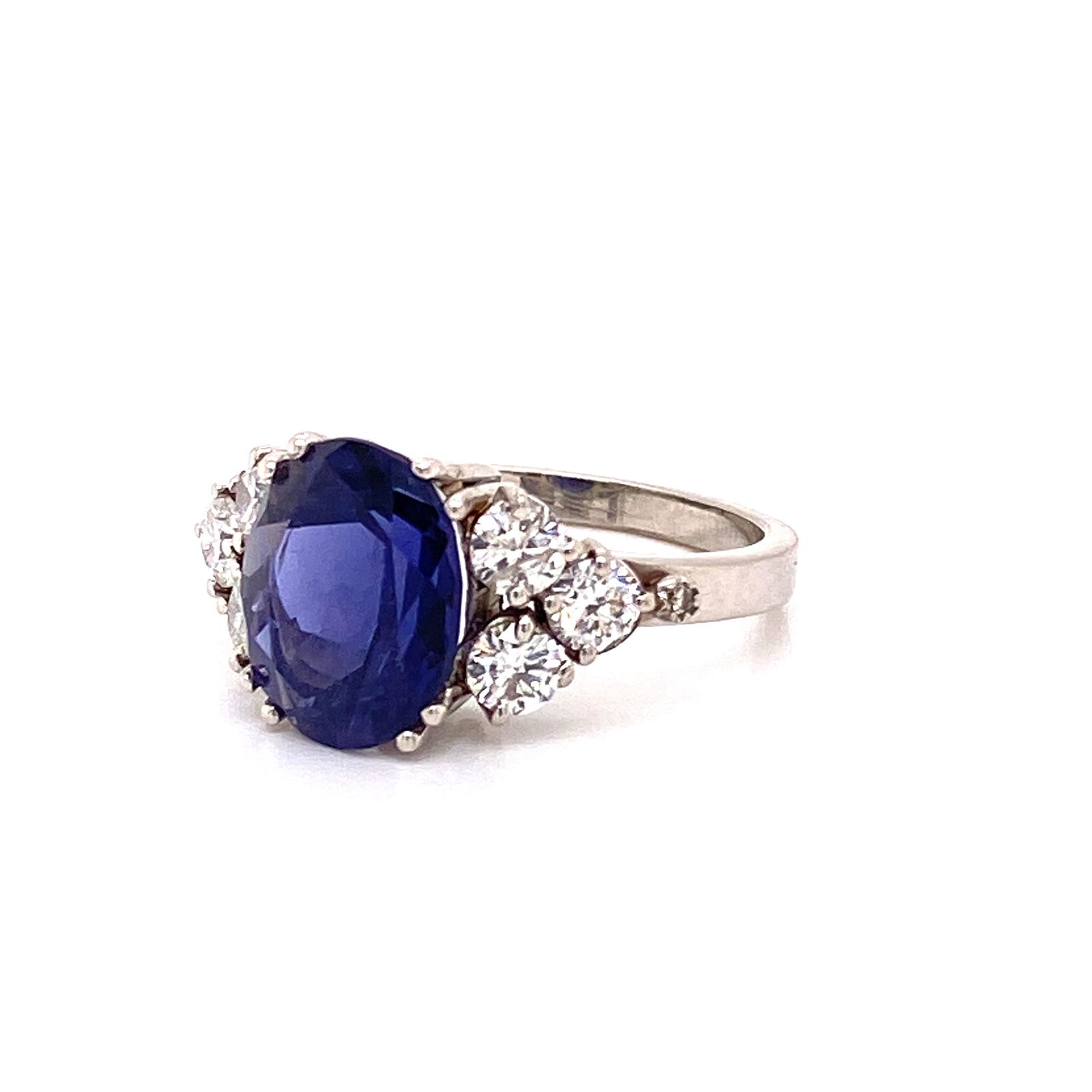 Platinum, Diamonds &  Tanzanite Ring (1 of 4)