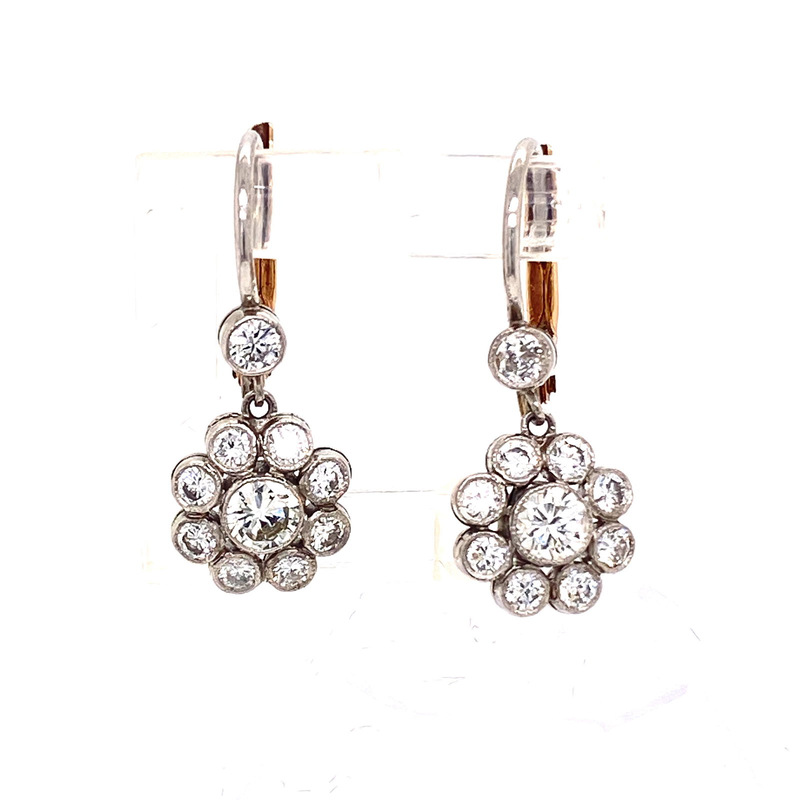 18 k yellow Gold and Platinum, Diamonds Rosetta (1 of 3)