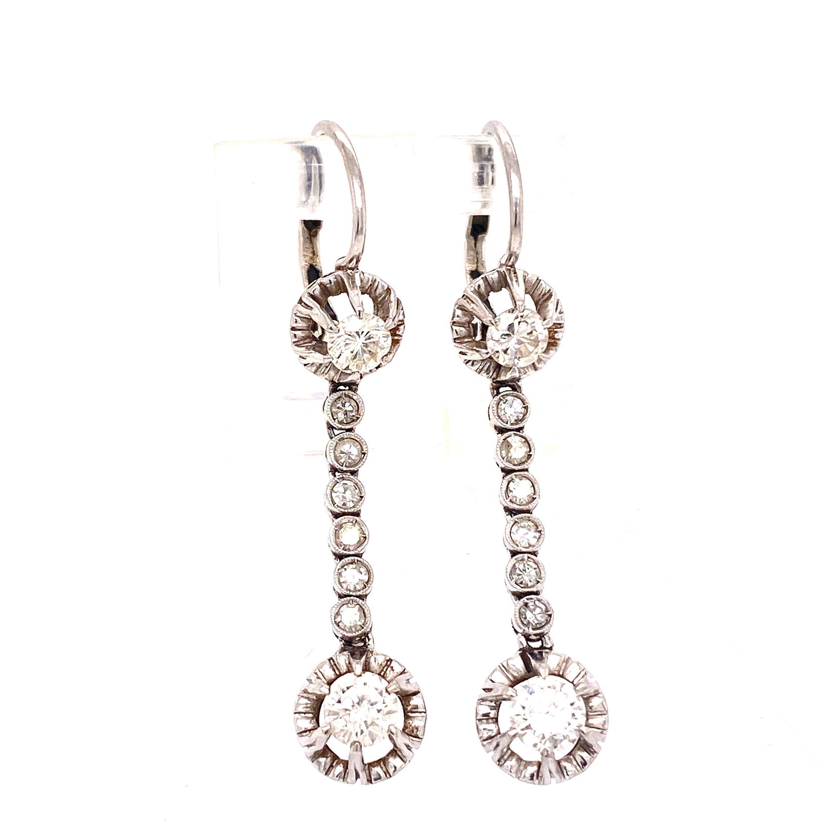 Platinum Drop Earrings (1 of 4)