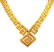 18 k yellow Gold and Diamonds Greek Necklace - 2
