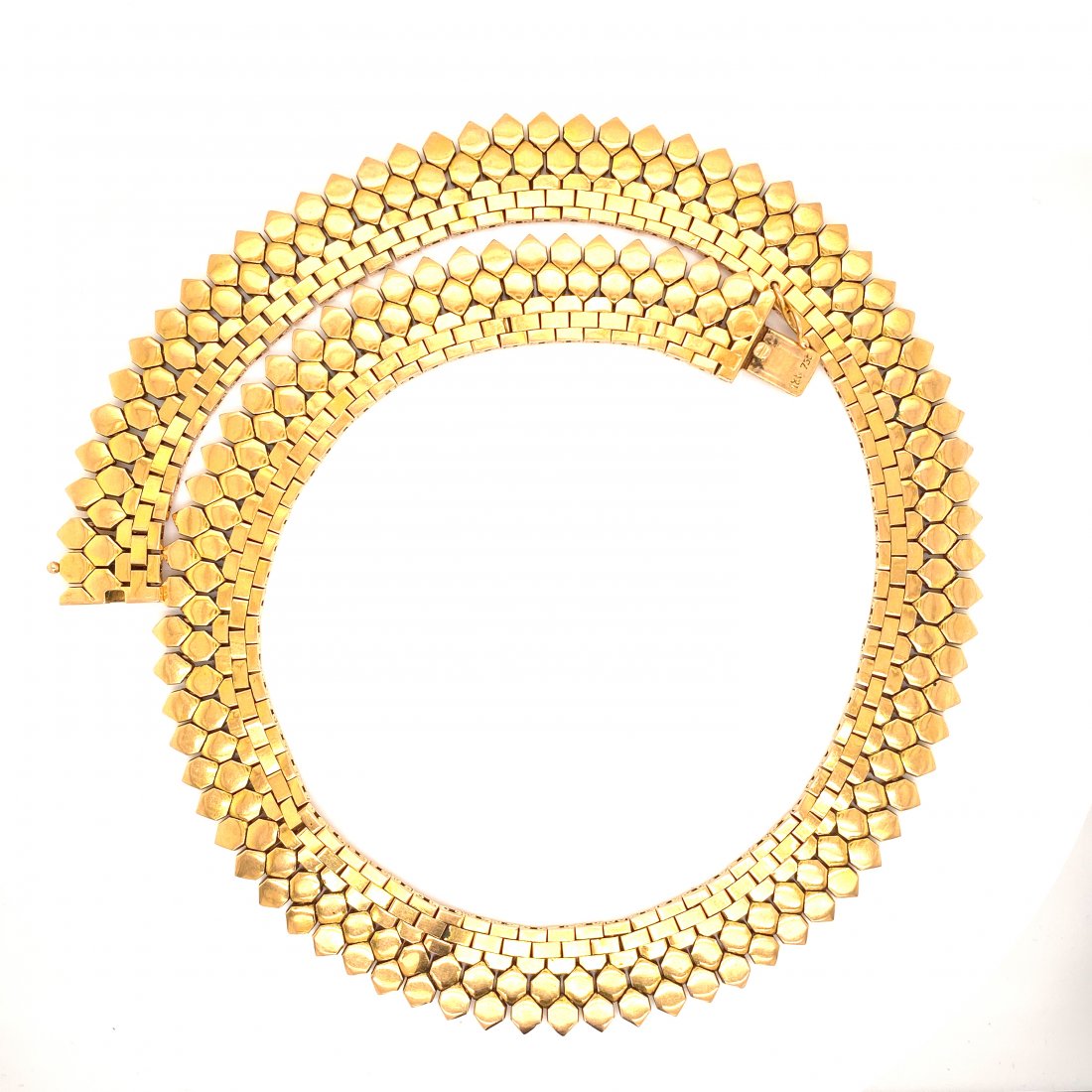 18k yellow Gold Retro Necklace (1 of 1)