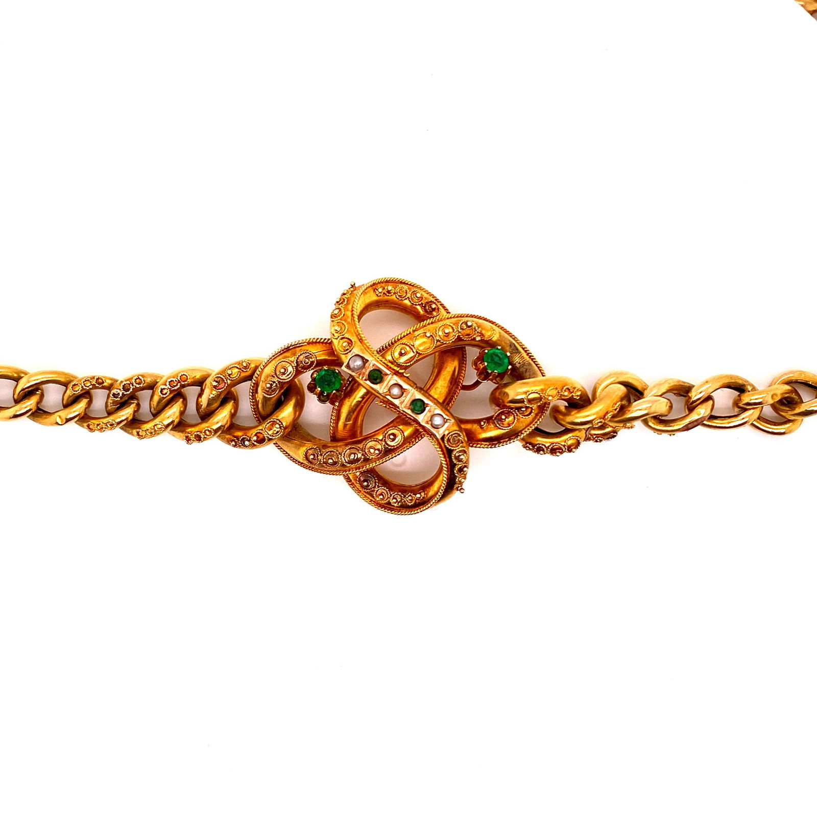 18k Gold Victorian Hollow Chain & Necklace (1 of 2)