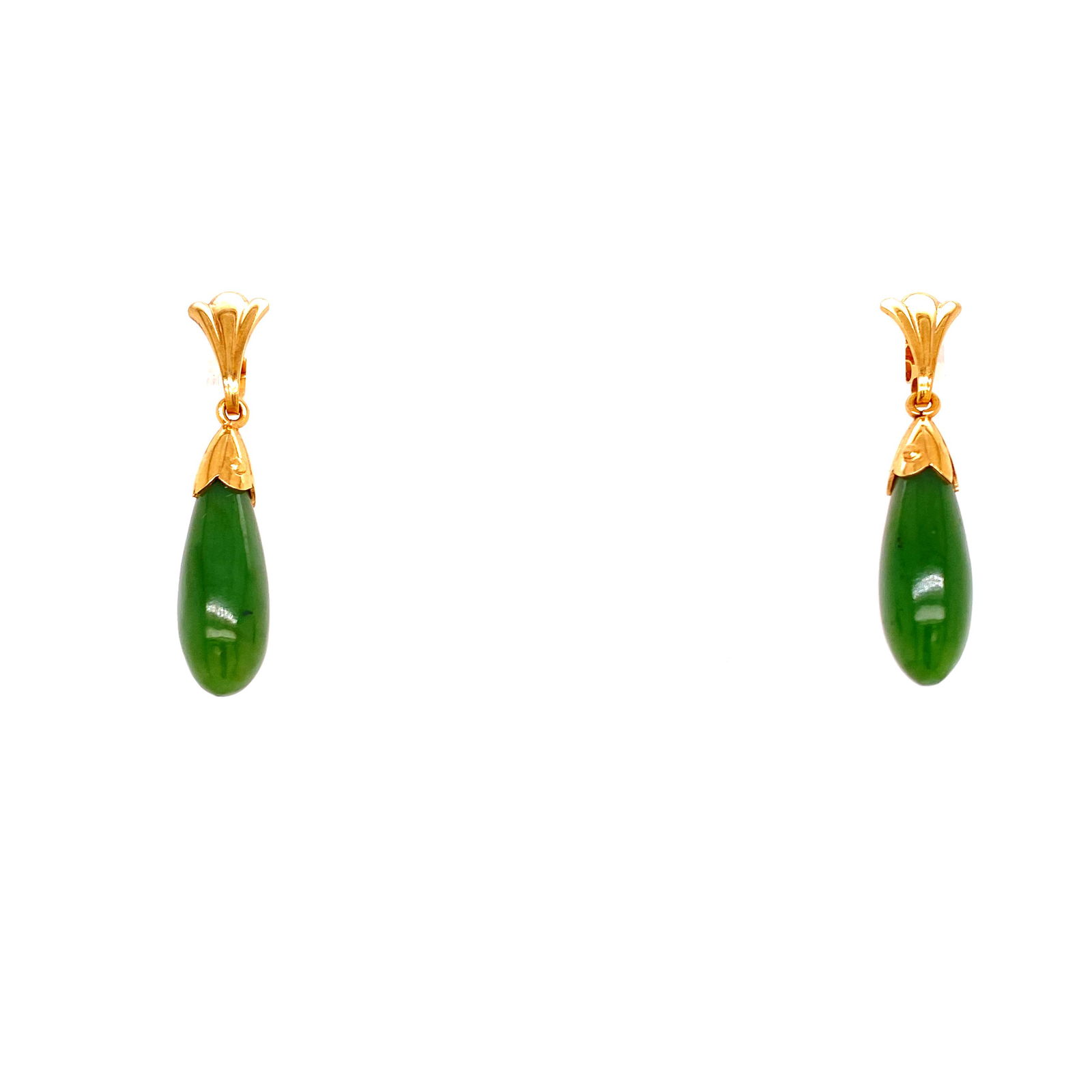 14k Gold & Jade Earrings (1 of 3)