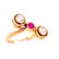 Art Nouveau 18k Gold Ruby & Diamonds - 2