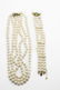 Fresh water Pearls SET & 18k Gold Diamonds Emerald
