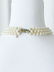 Fresh water Pearls SET & 18k Gold Diamonds Emerald - 3