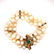 Fresh water Pearls SET & 18k Gold Diamonds Emerald - 4
