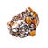 14K Gold, Silver, Diamonds & Citrine Bracelet - 2
