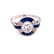 Platinum Sapphire Diamond Ring