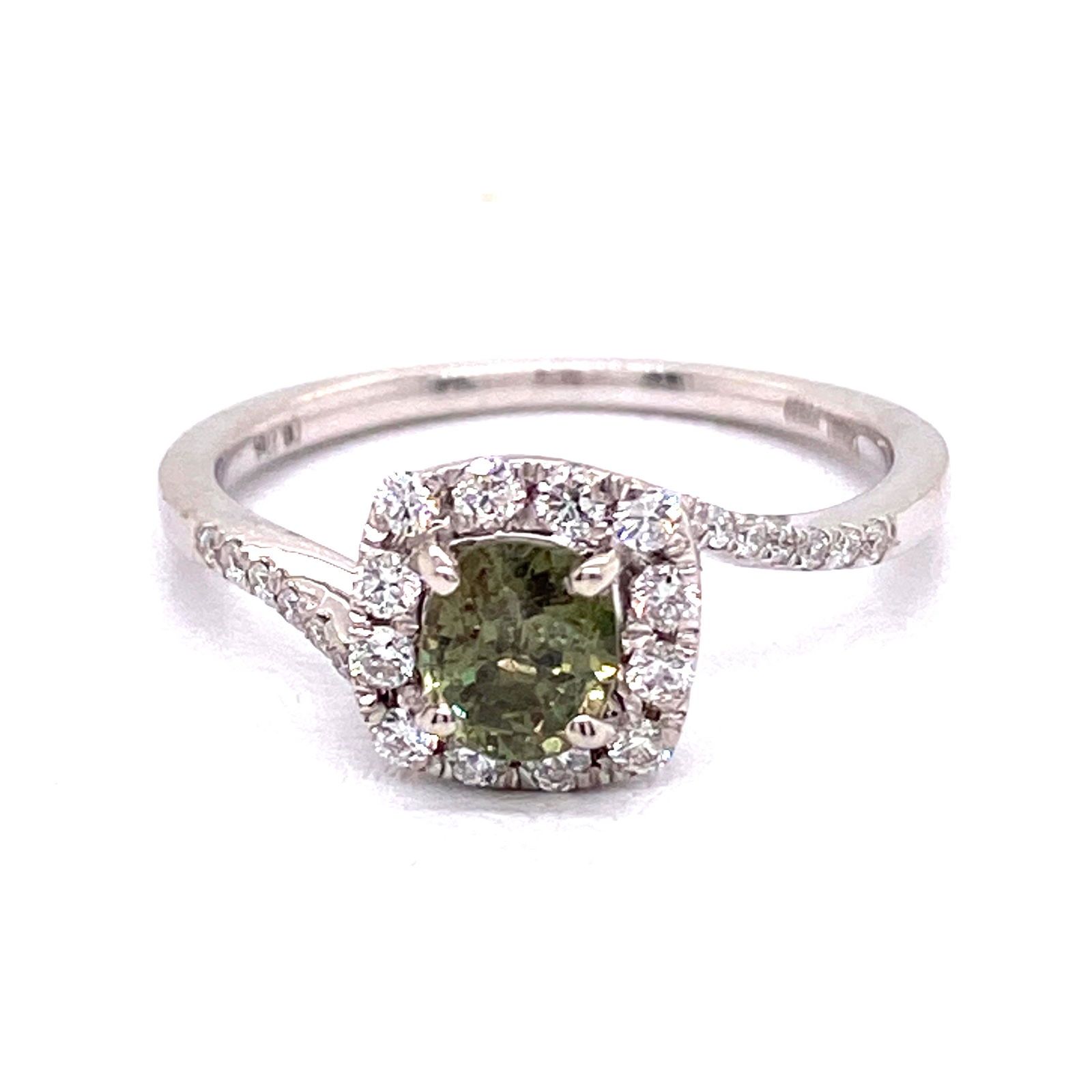 Platinum Alexandrite Diamond Ring (1 of 2)