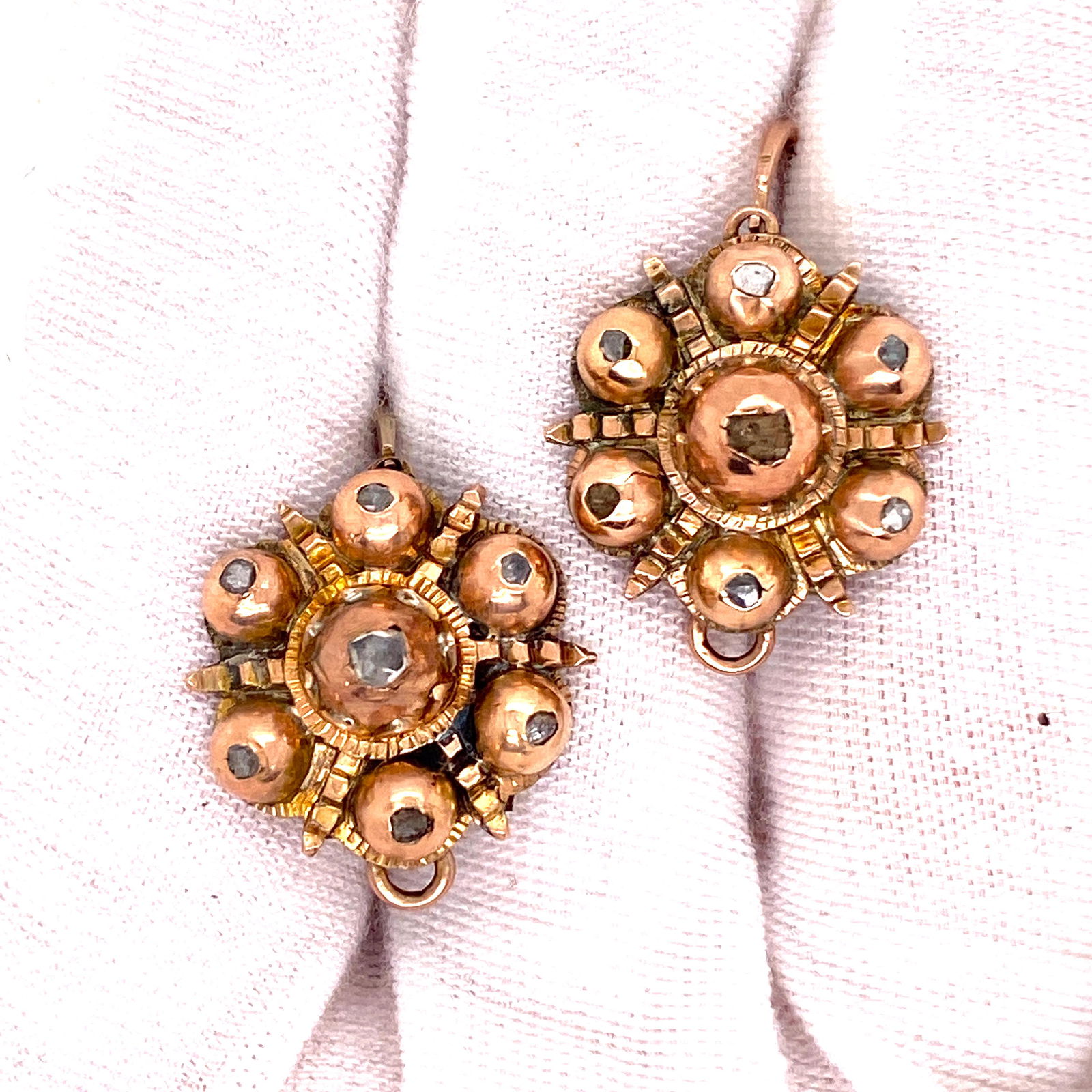 Georgian 18k Diamond Earrings (1 of 2)