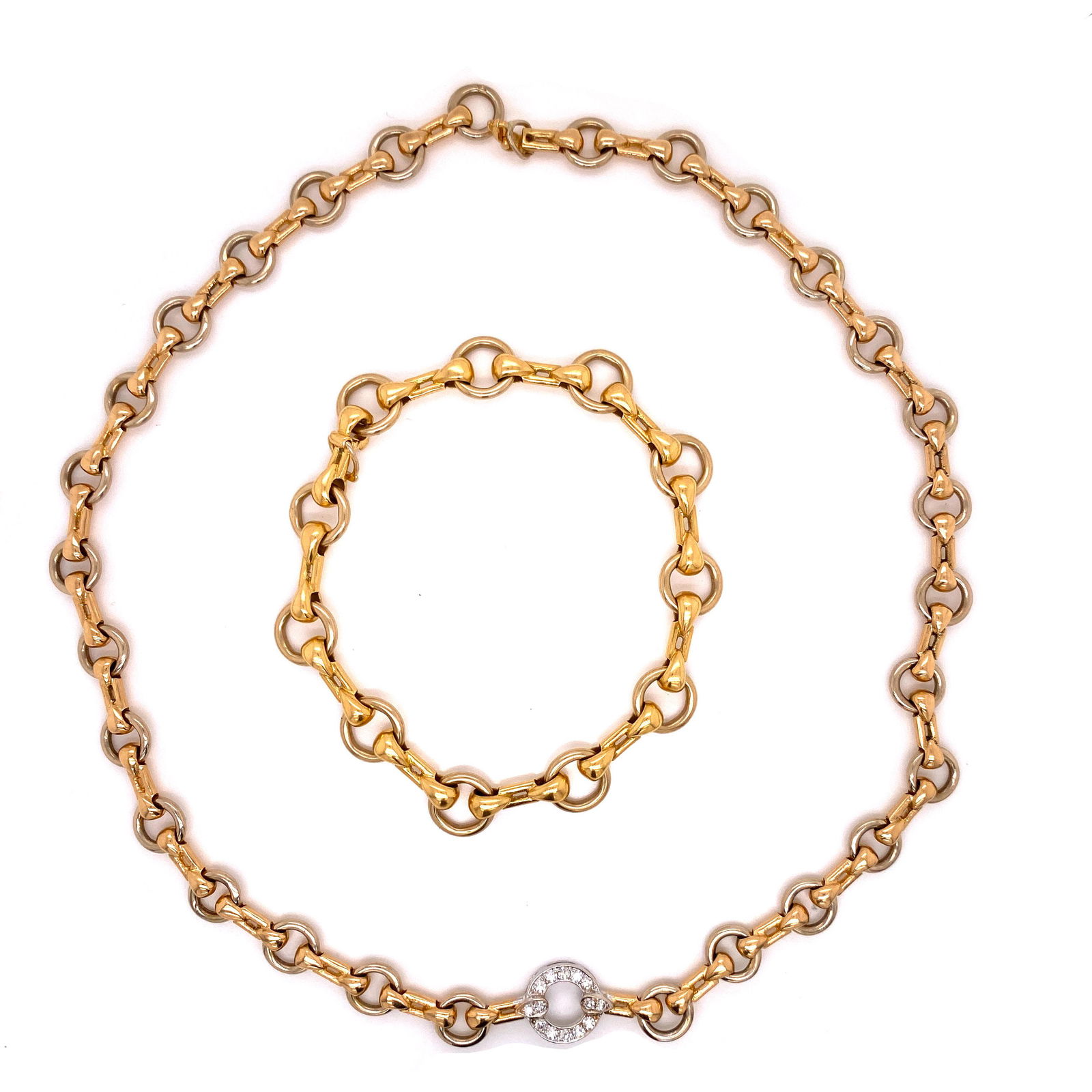 CARTIER Bracelet & Necklace 18k Diamond Set  (1 of 2)