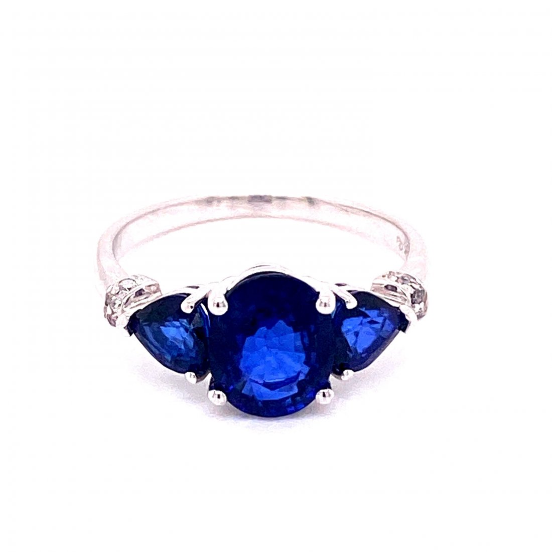 Sapphire Diamond 14k Gold Ring (1 of 2)