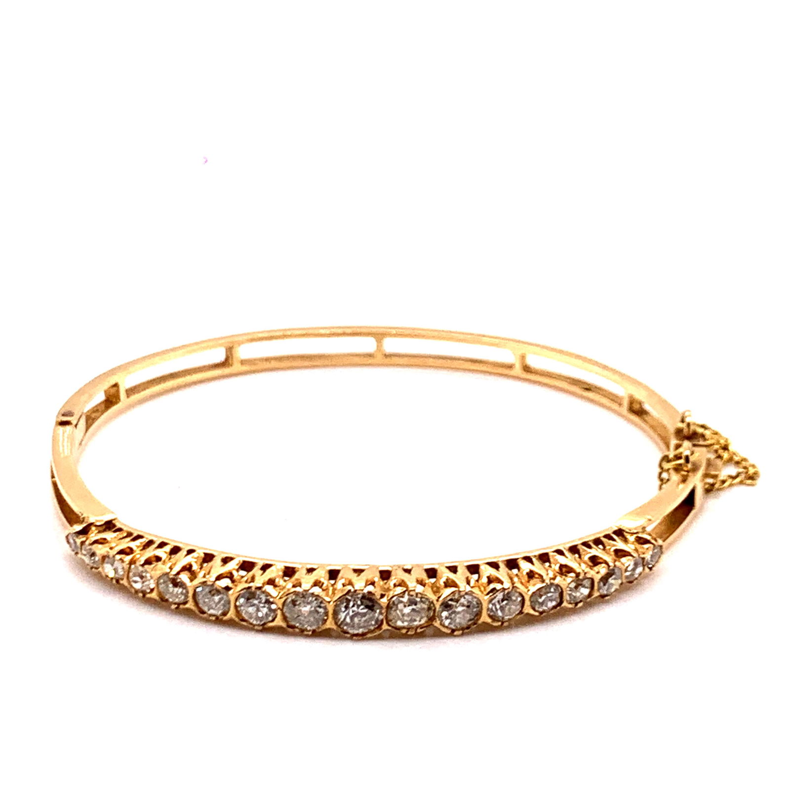 18K Victorian Diamond Bracelet (1 of 2)