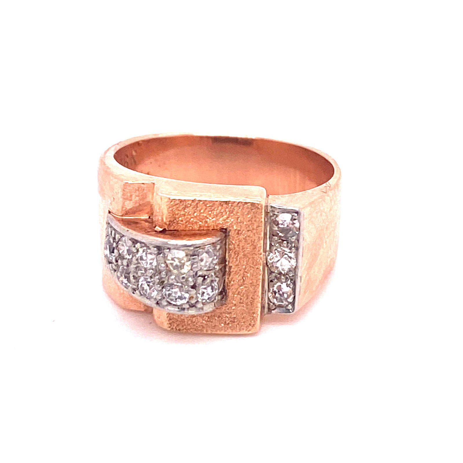 18K Diamond Chevalier Retro Ring (1 of 1)