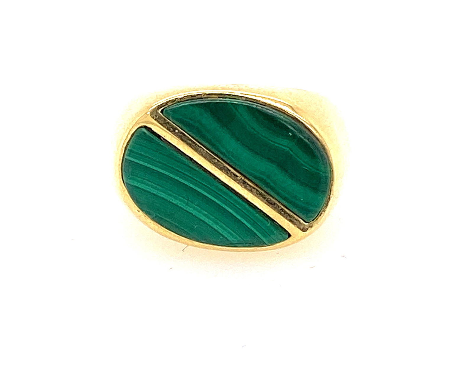CARTIER 18k Gold  Malachite Ring (1 of 3)