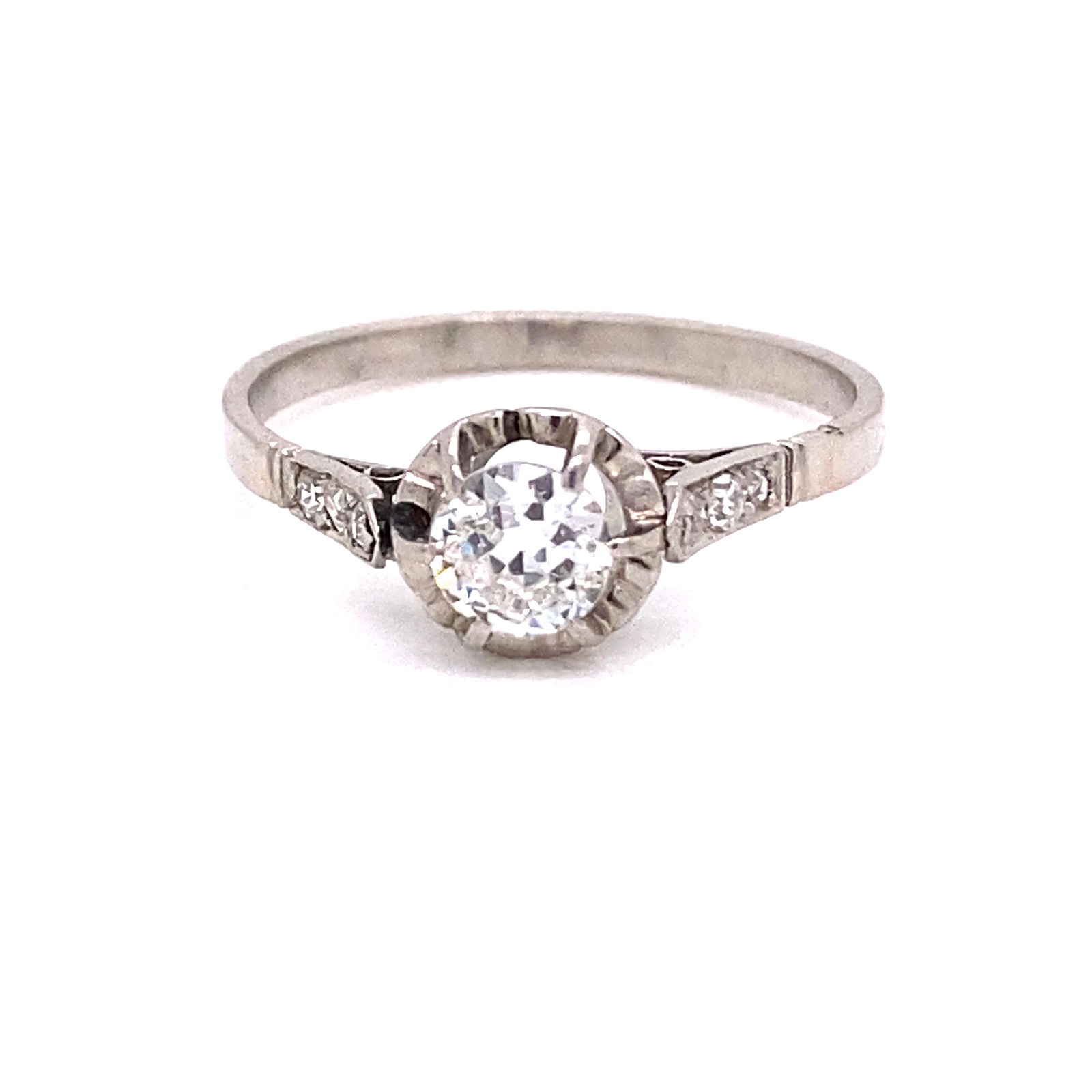 Platinum Diamond Engagement Ring (1 of 2)