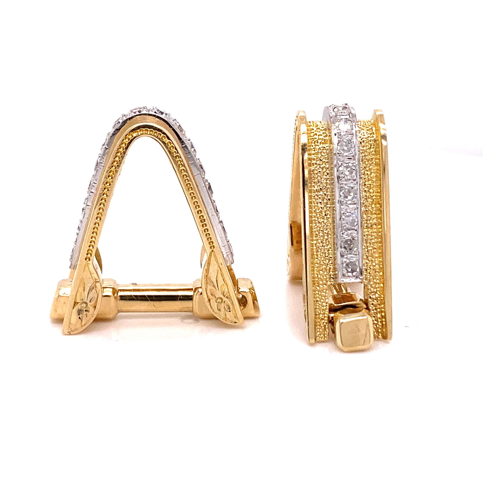 18k Diamond Cufflinks (1 of 3)