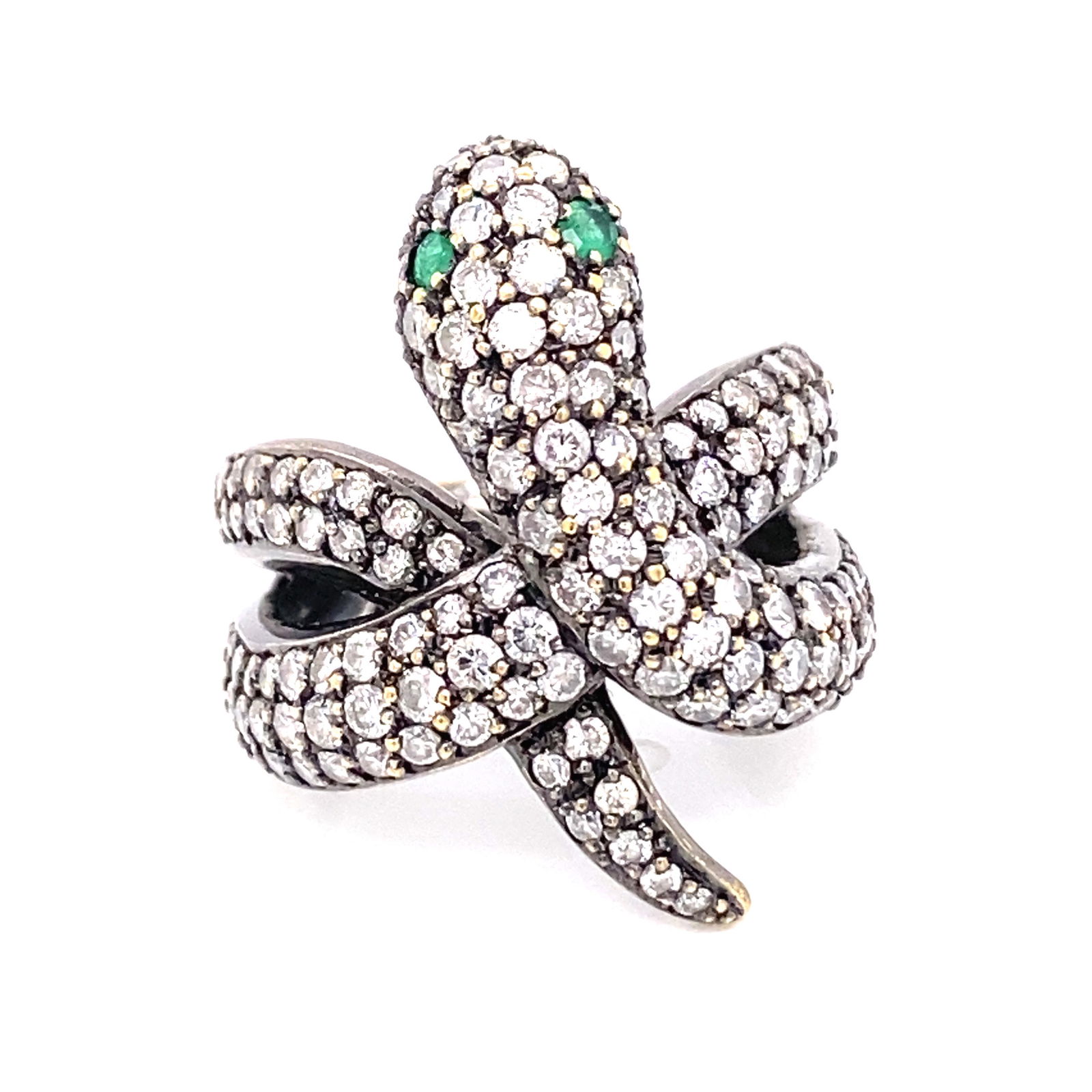 18k Diamond Snake Ring (1 of 3)