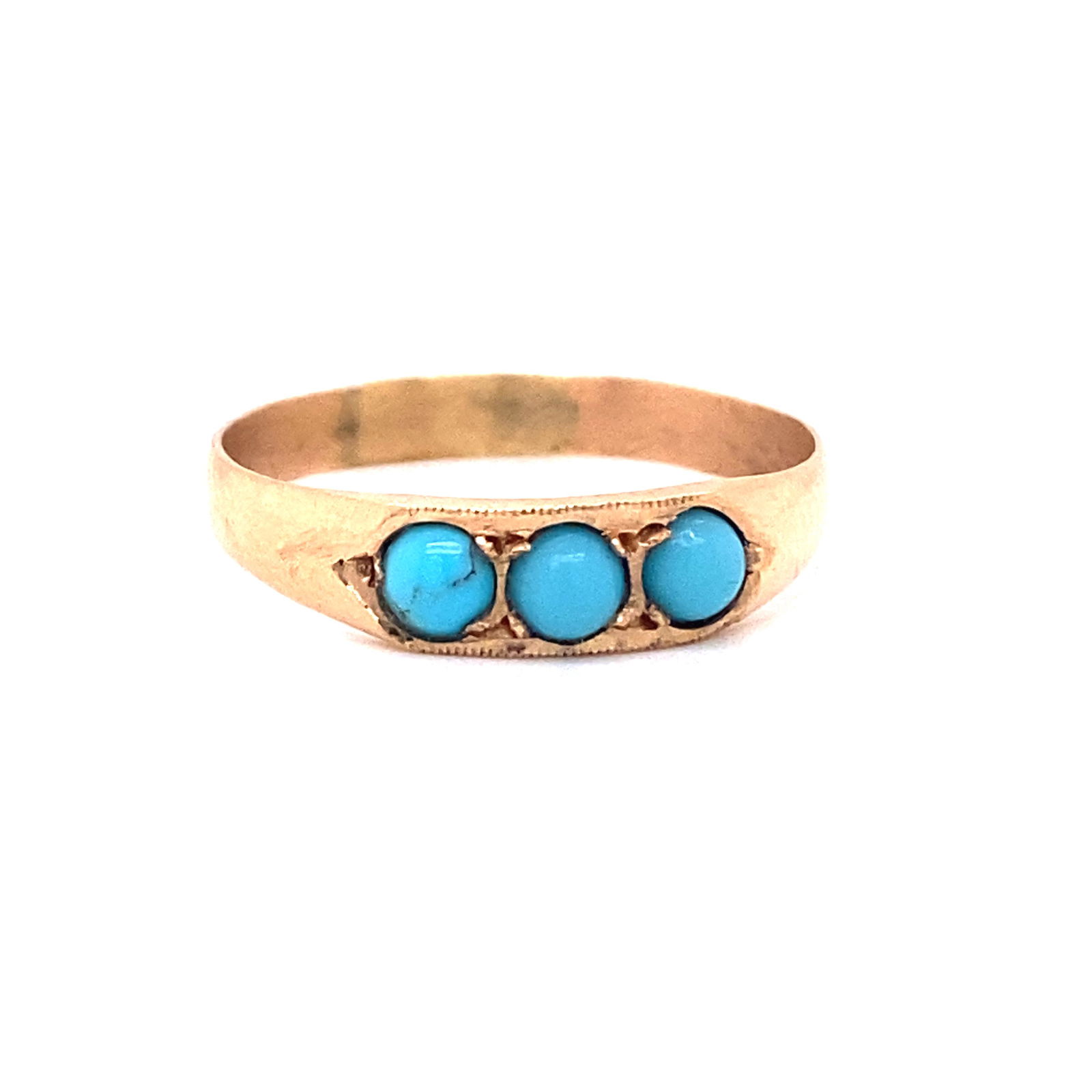 18k Turquoise Victorian Ring (1 of 1)