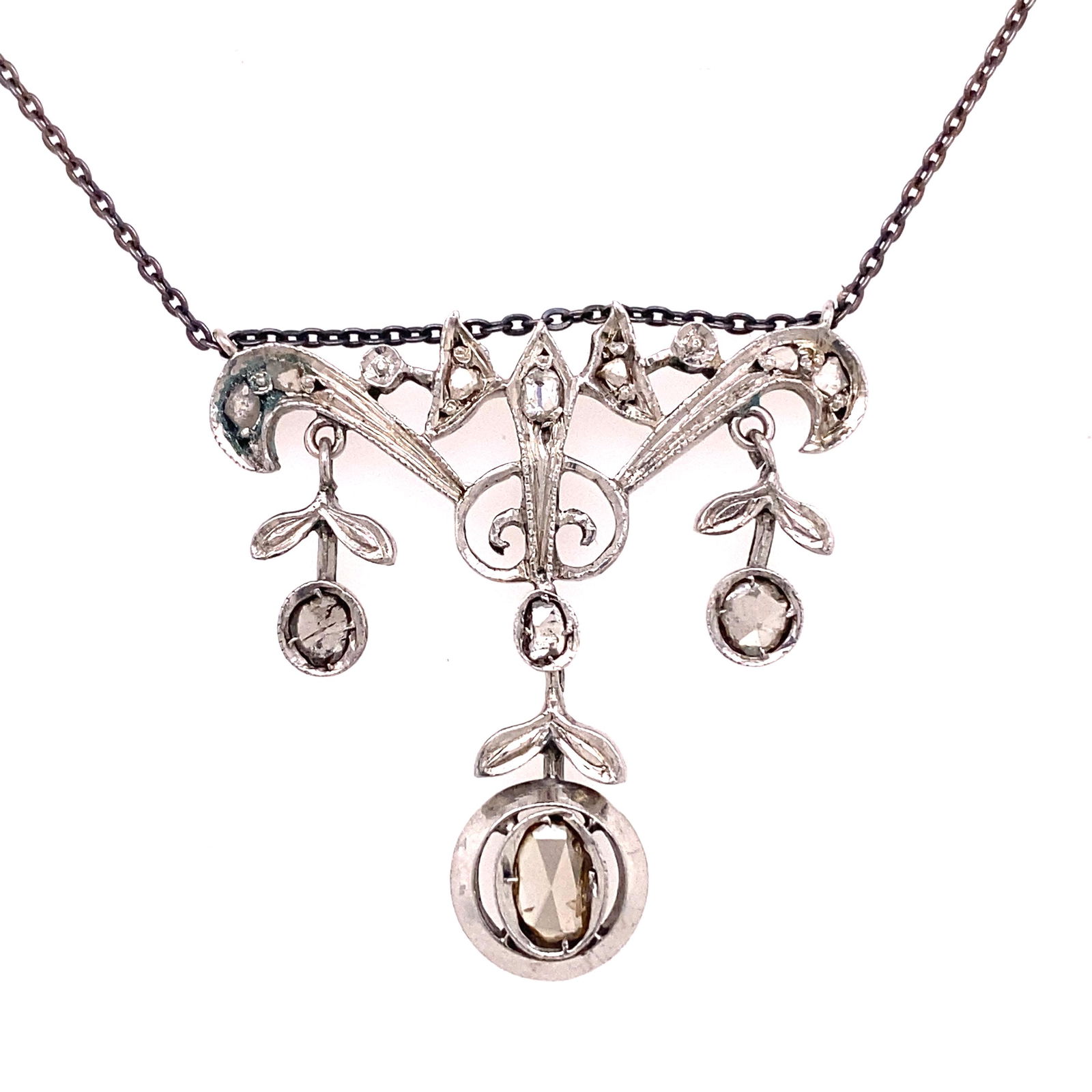 Victorian Platinum Diamond PendantÊ (1 of 1)