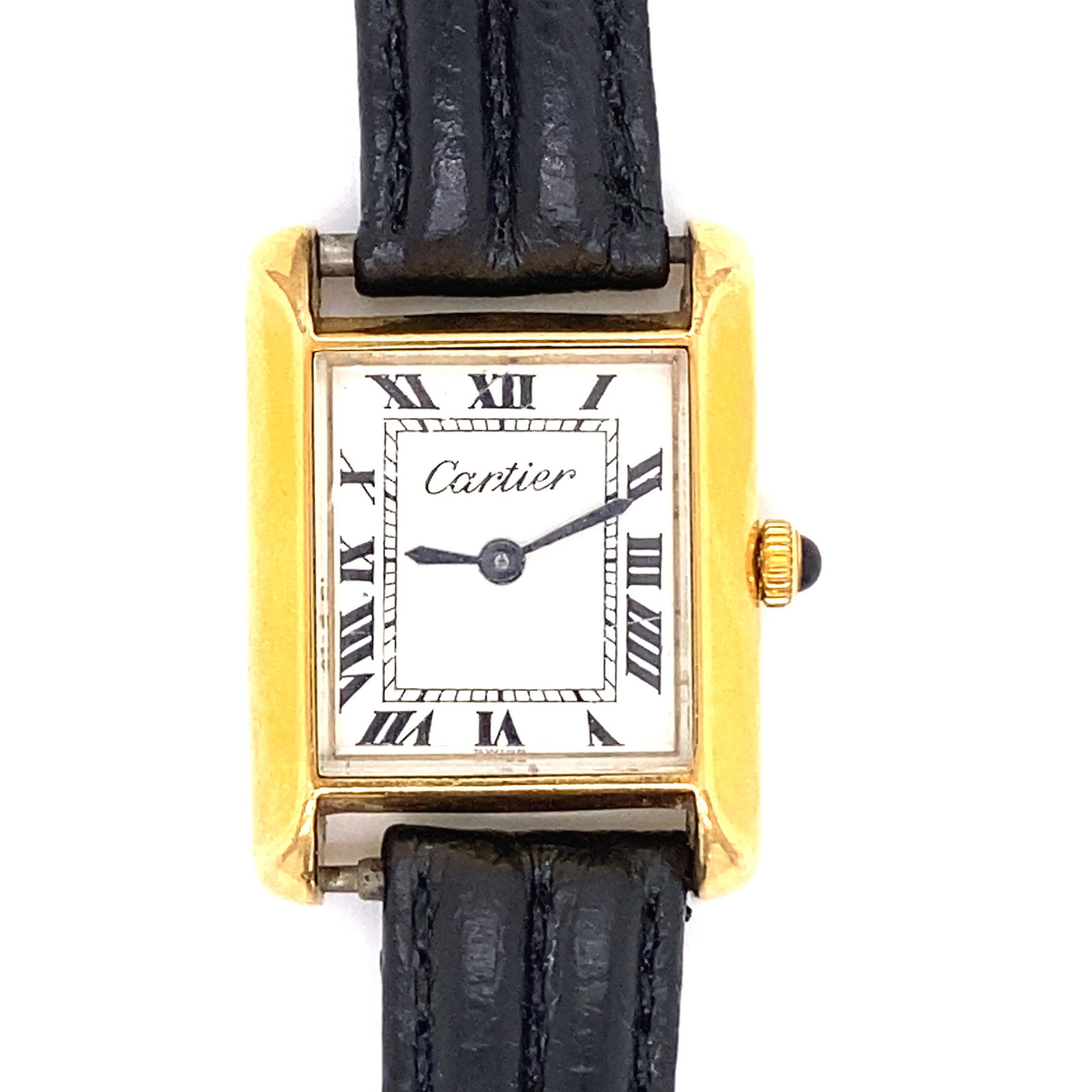 CARTIER 18k Electroplated WatchÊ: CARTIER 18k Electroplated Watch Measurements 21 mm x 1.1Ó