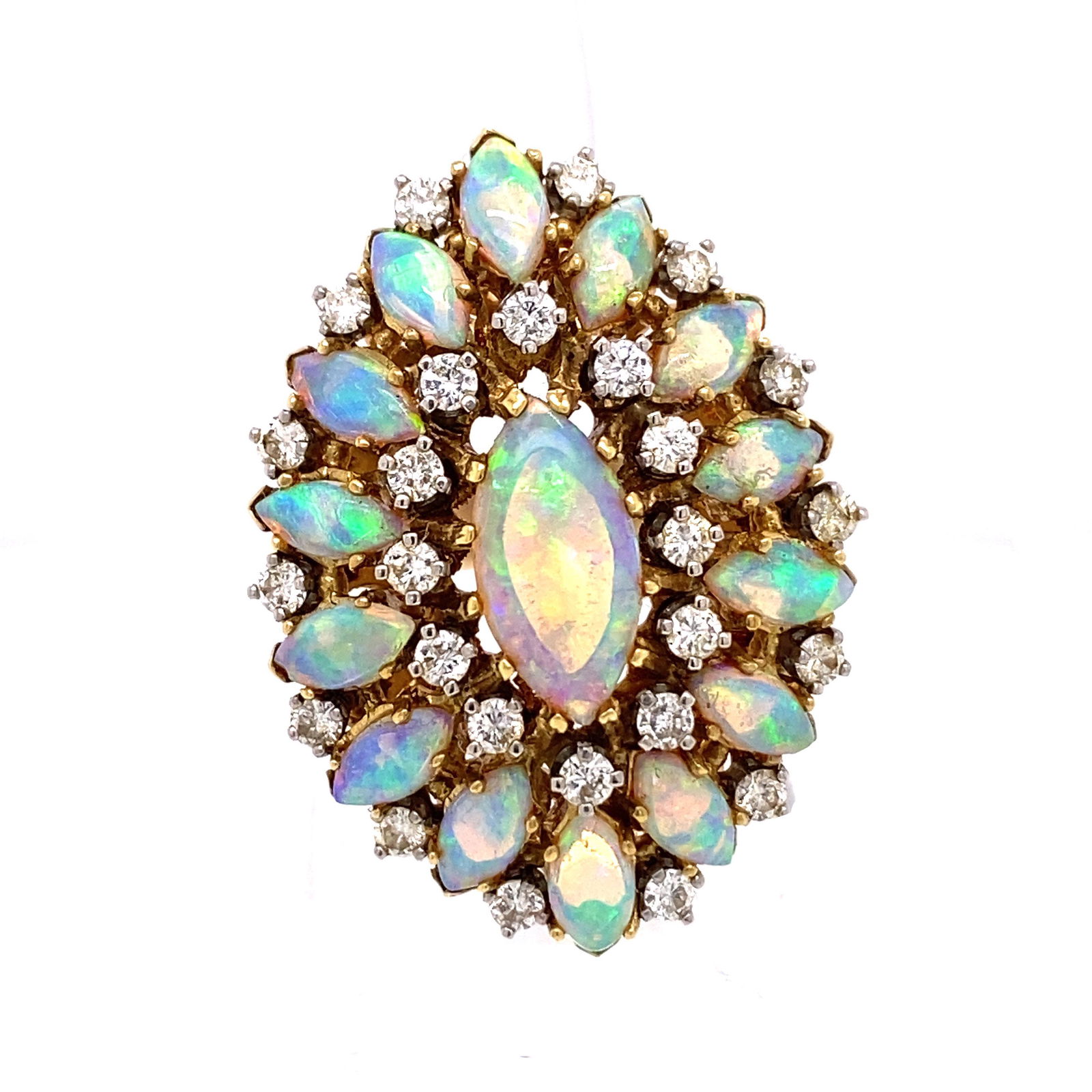 18k Opal Diamond Ring (1 of 2)