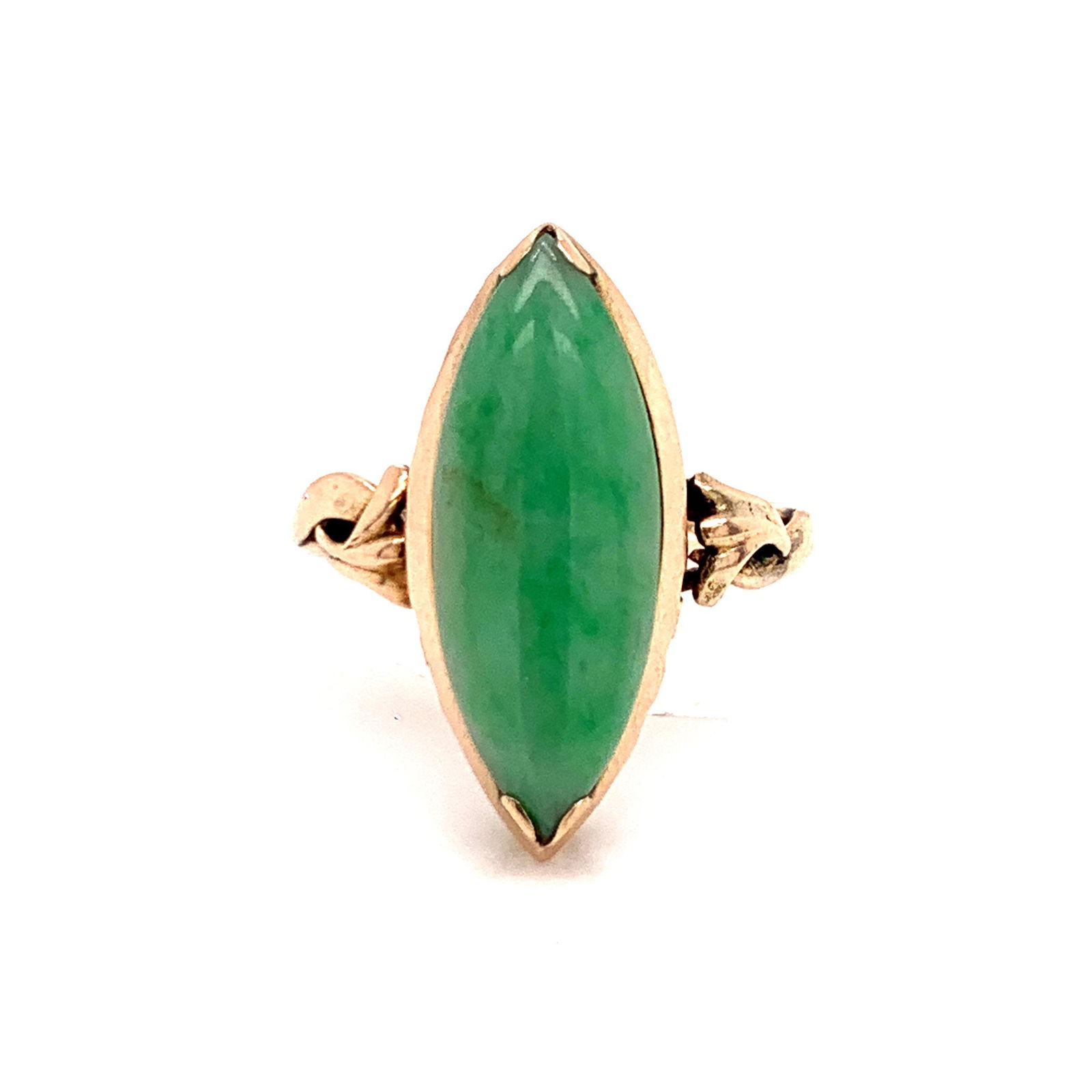 14k Retro Jade Jadeite Ring (1 of 2)