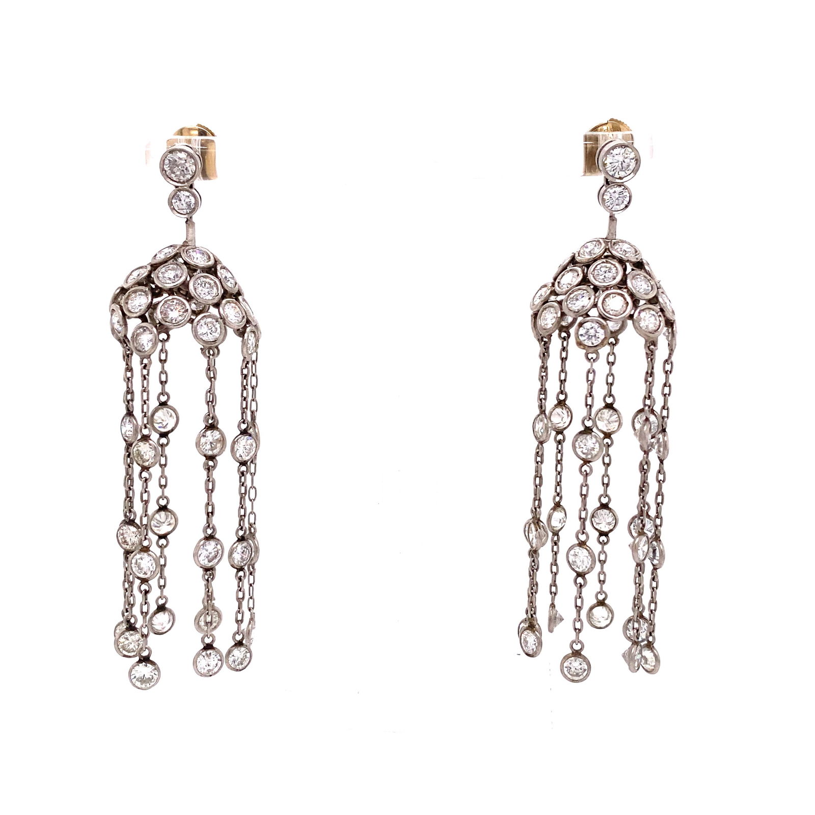 Platinum Diamond Chandelier Earrings (1 of 2)