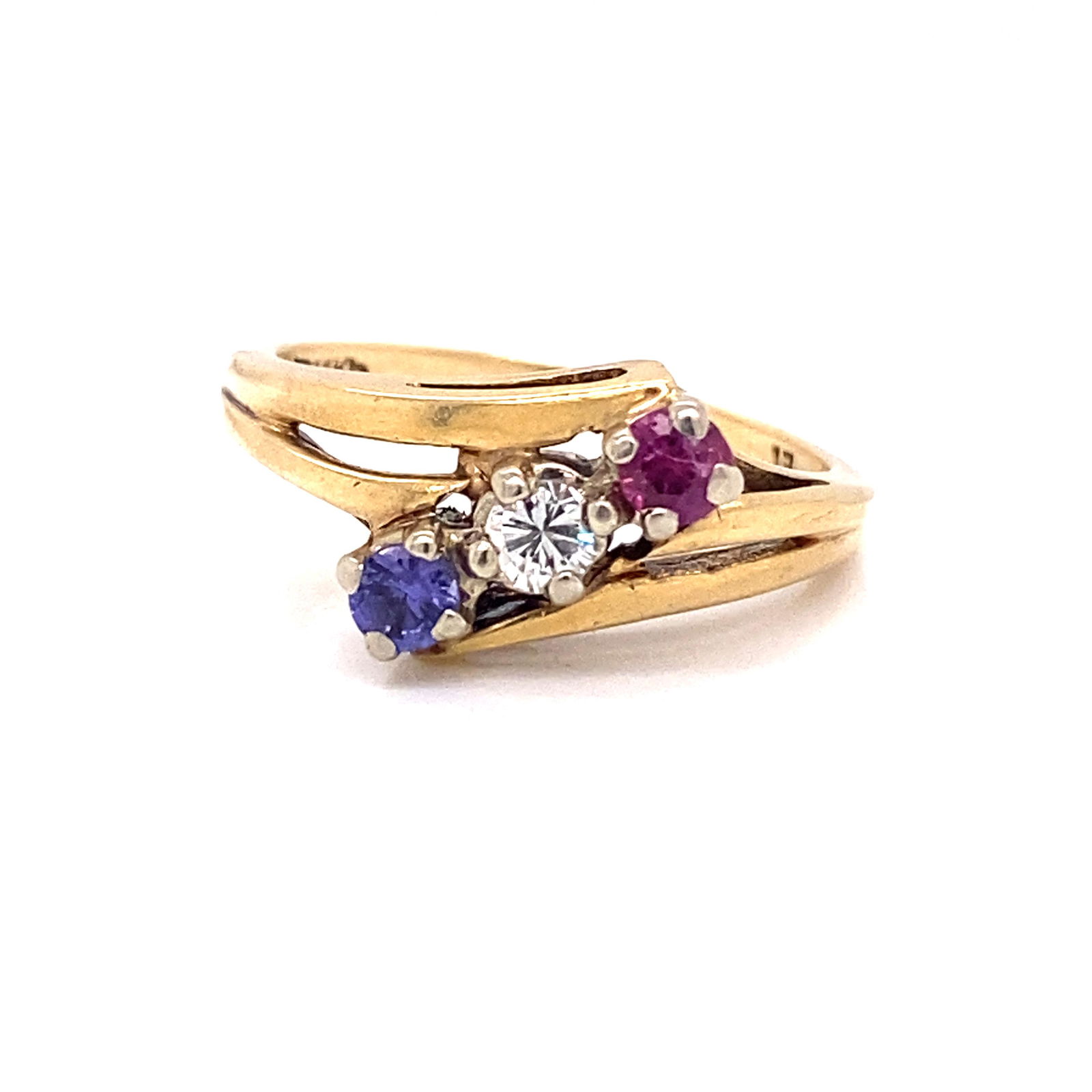 14k Ruby/Dia/Amth Ring (1 of 2)