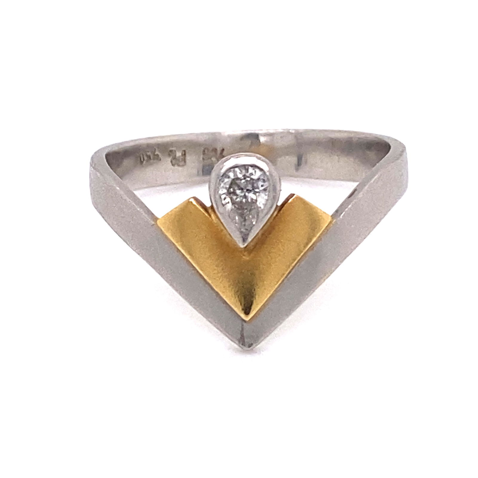 18k Art Deco Diamond Ring (1 of 2)