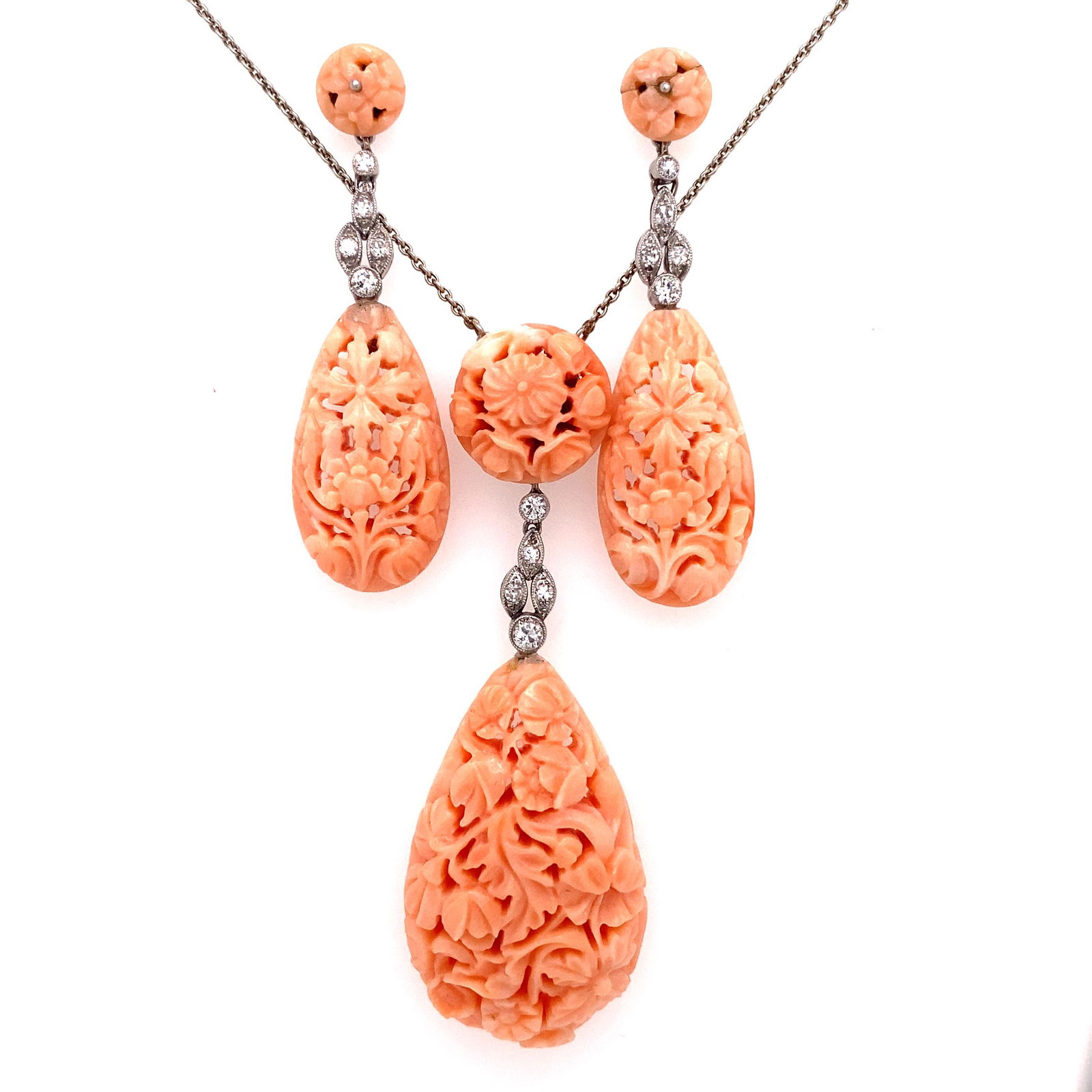 Platinum Diamond Coral Set (1 of 2)