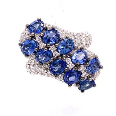 SALAVETTI 18K Sapphire Diamond Ring (1 of 2)